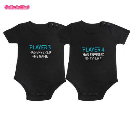 Twin Babies Welcome Gift Set Cute Baby Rompers