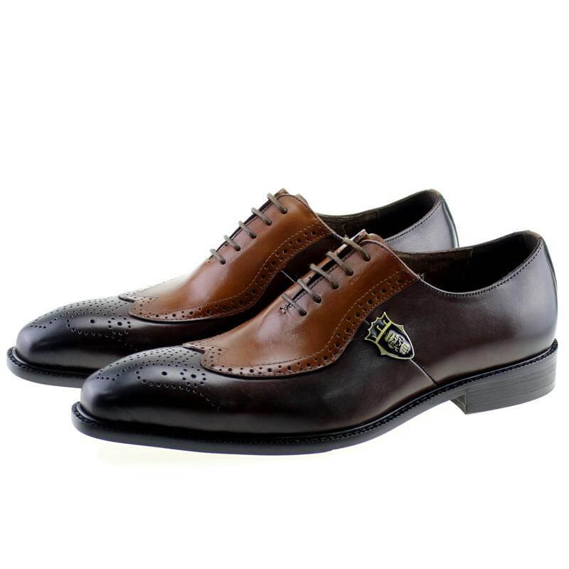 Luxury Men's Black Leather Dress Shoes - Pexav