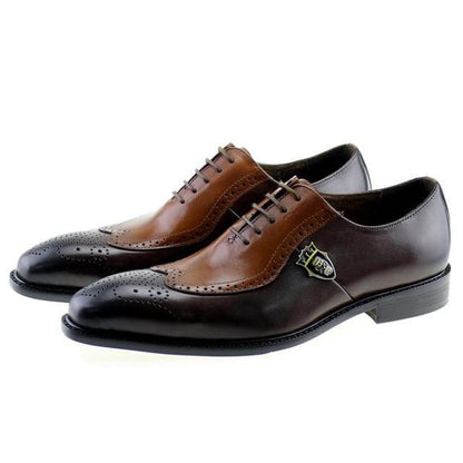 Luxury Men's Black Leather Dress Shoes