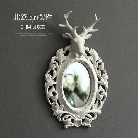 Classic Wall Mirror Home Decoration Ornate Makeup Mirror - Pexav