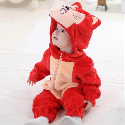 Fun Animal Baby Romper Suit