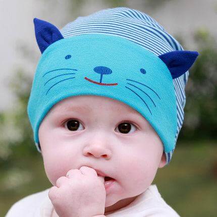 Adorable Cat Stripe Baby Beanie