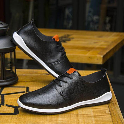 Comfortable Airy Mens Genuine Leather Shoes