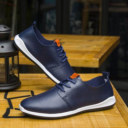 Comfortable Airy Mens Genuine Leather Shoes
