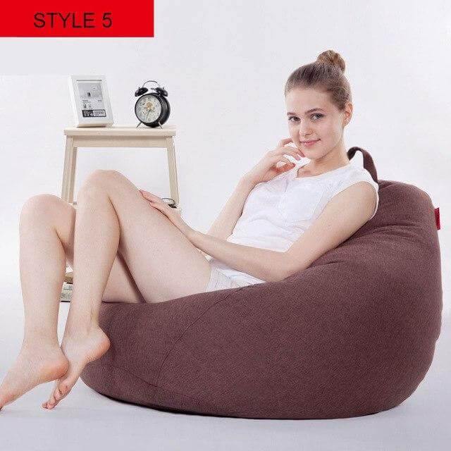 Vibrant Fabric Bean Bag Chairs