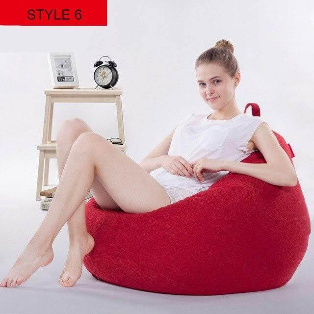 Vibrant Fabric Bean Bag Chairs
