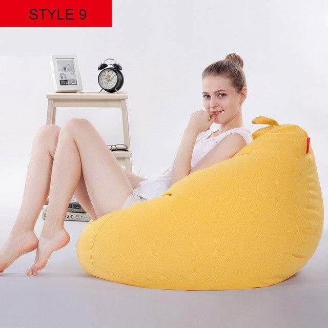 Vibrant Fabric Bean Bag Chairs