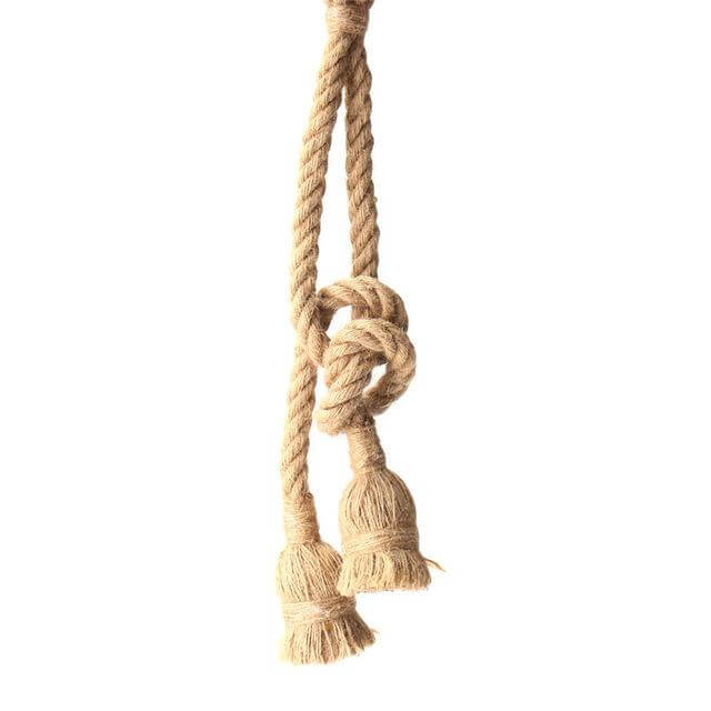 Unique Vintage Style Hemp Lamp