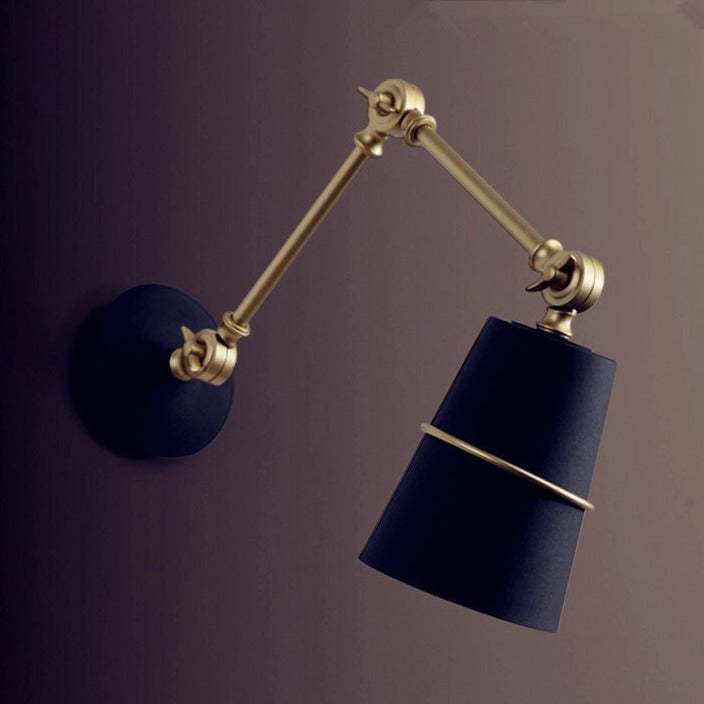 Rustic Metal Adjustable Long Wall Light Lamp - Pexav