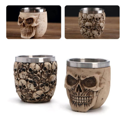 Tough Skull Stainless Steel Mug - Pexav