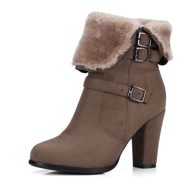 Warm Fuzzy Winter Ankle Boots