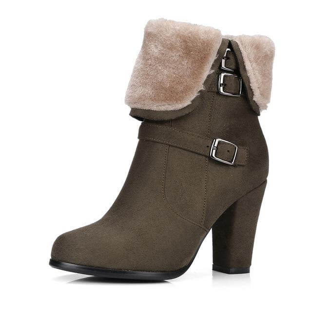 Warm Fuzzy Winter Ankle Boots