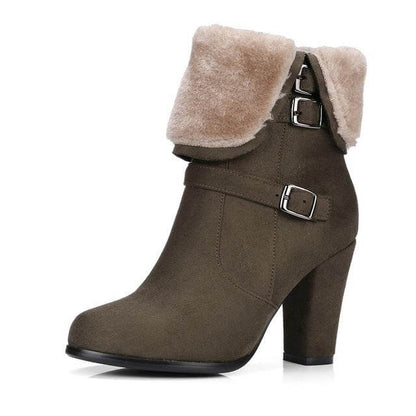 Warm Fuzzy Winter Ankle Boots