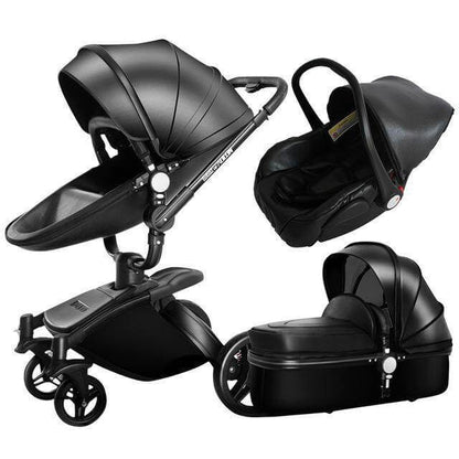Convertible 3 in 1 Baby Pram with Rotating Seat - Pexav