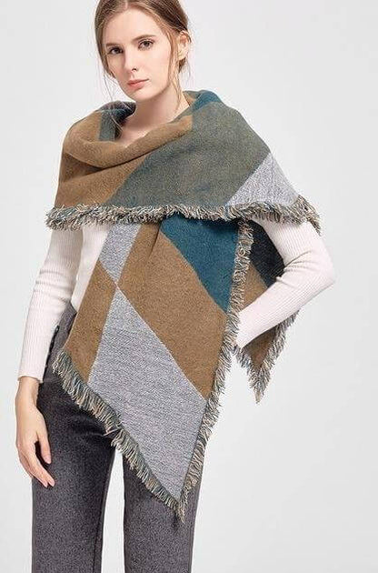 Cozy Women's Winter Scarves Soft Shawl Wrap