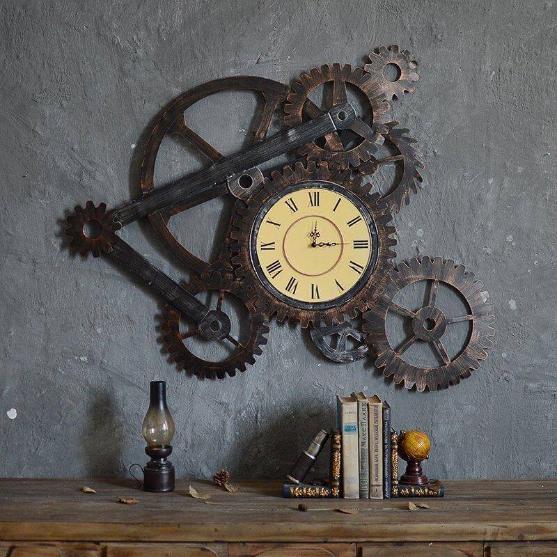 Unique Vintage Style Wall Clock - Pexav