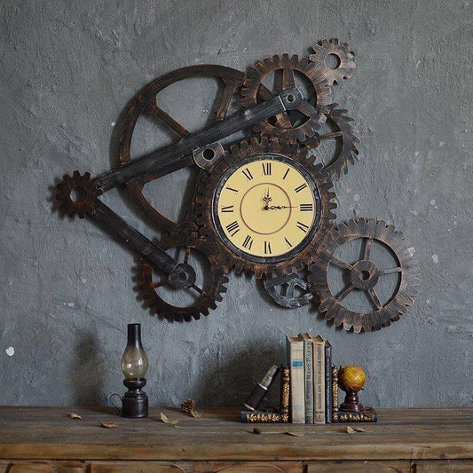 Unique Vintage Style Wall Clock - Pexav