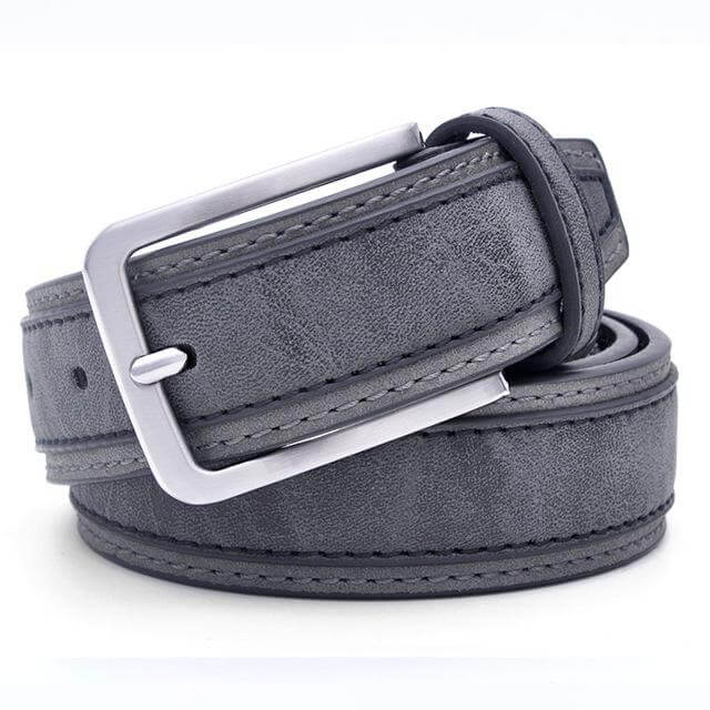 Stylish Leather Patch Men's Belt