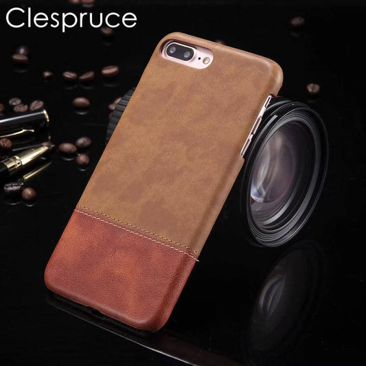 Vintage Style Leather Phone Case For iPhone X - Pexav