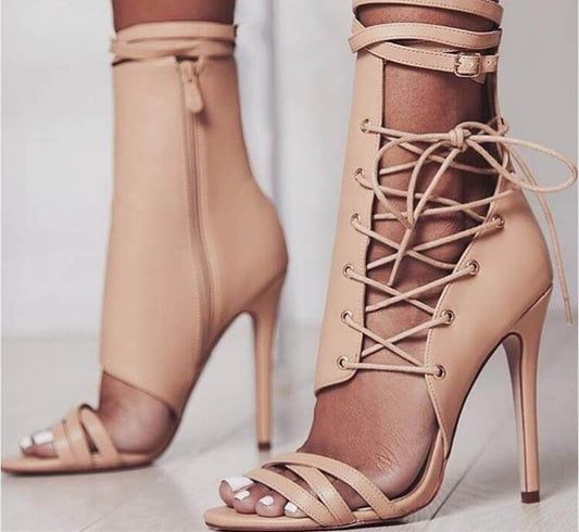 Elegant Buckle Ankle Shoes for Women - Pexav