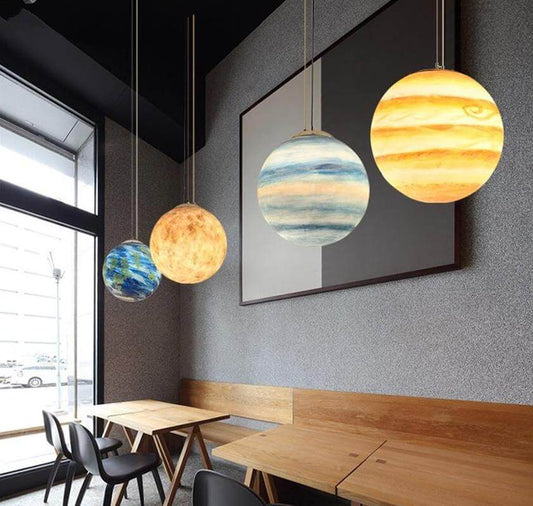 Stylish Cosmic Globe Hanging Lamp - Pexav