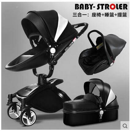 Premium Baby Pram Stroller 2 3 Piece Set