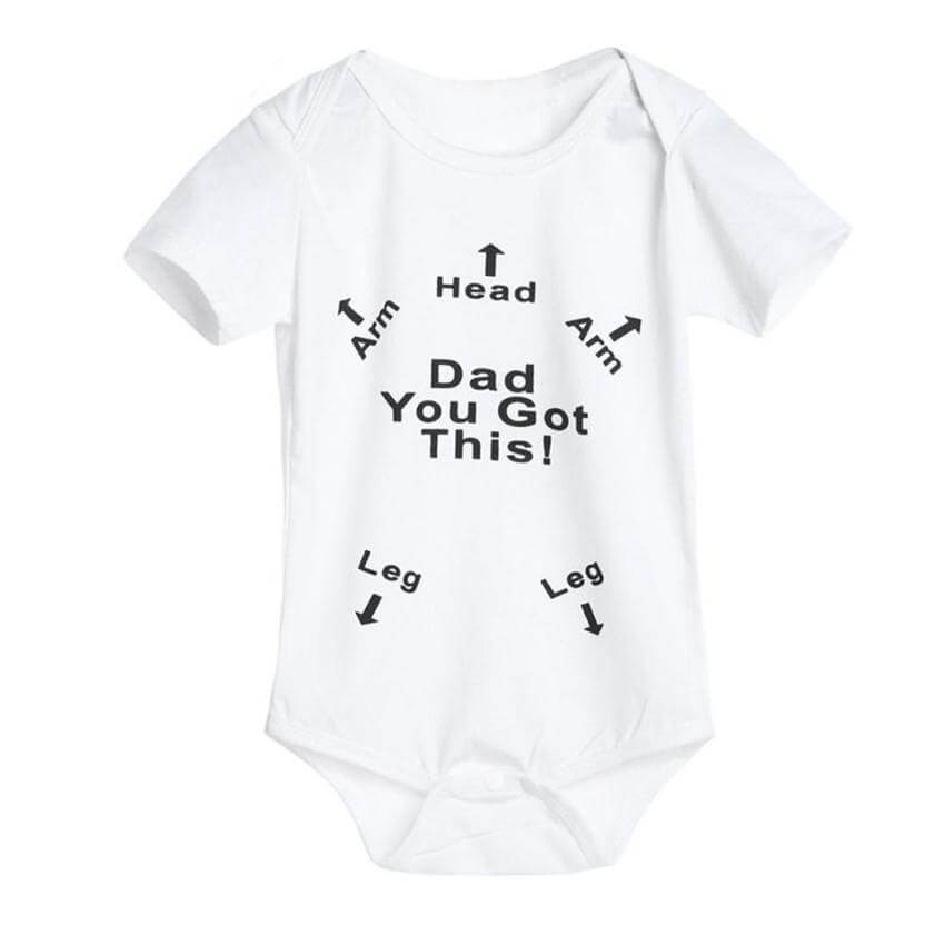 Cute Baby Boy Jumpsuit Funny Dad Gift - Pexav
