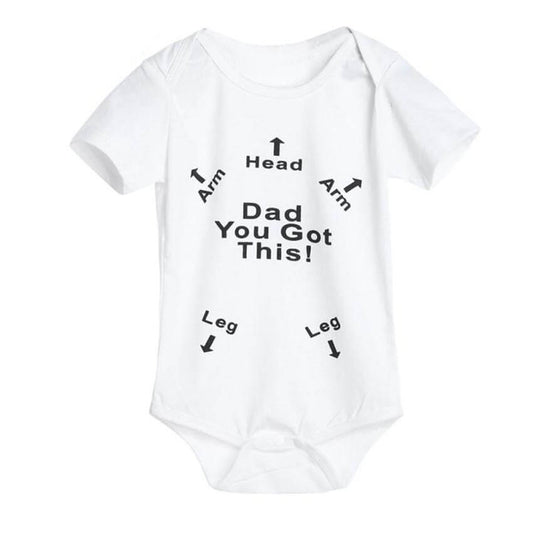 Cute Baby Boy Jumpsuit Funny Dad Gift - Pexav