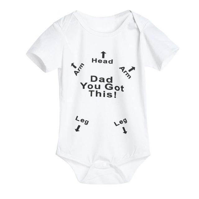 Cute Baby Boy Jumpsuit Funny Dad Gift