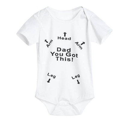 Cute Baby Boy Jumpsuit Funny Dad Gift