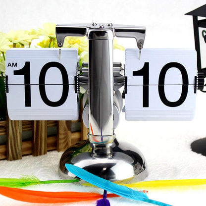 Compact Vintage Flip Desk Clock - Pexav