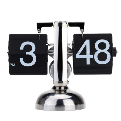 Compact Vintage Flip Desk Clock