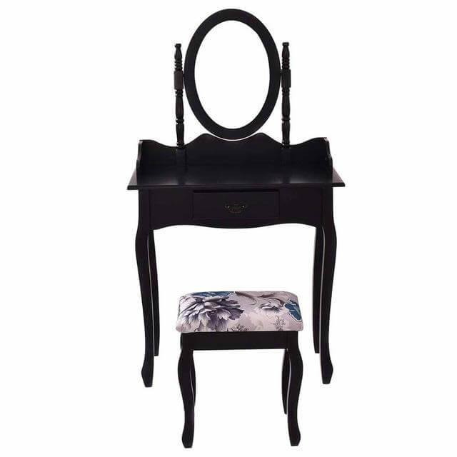 Classic Cosmetic Vanity Tables 2 Piece Set