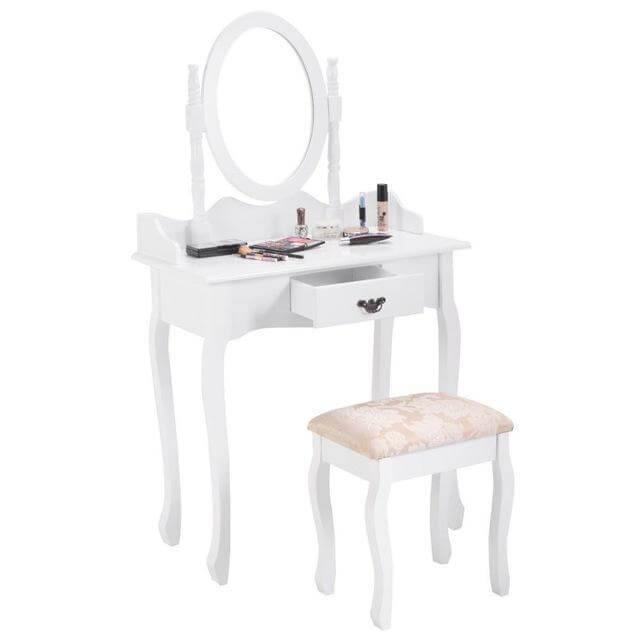 Classic Cosmetic Vanity Tables 2 Piece Set
