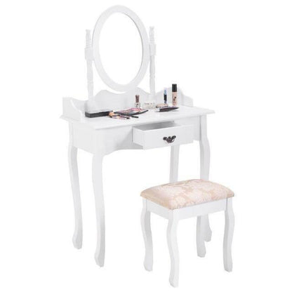 Classic Cosmetic Vanity Tables 2 Piece Set
