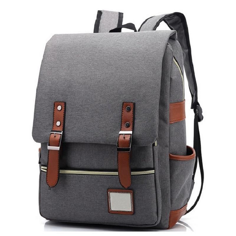 Classic Student Laptop Backpack with USB Charger Port
