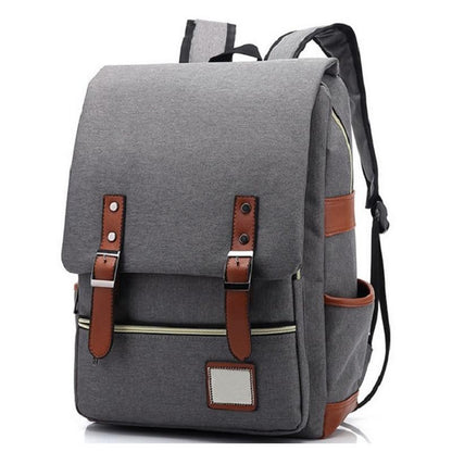 Classic Student Laptop Backpack with USB Charger Port