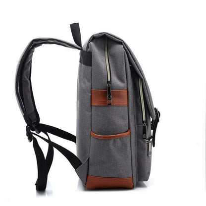 Classic Student Laptop Backpack with USB Charger Port