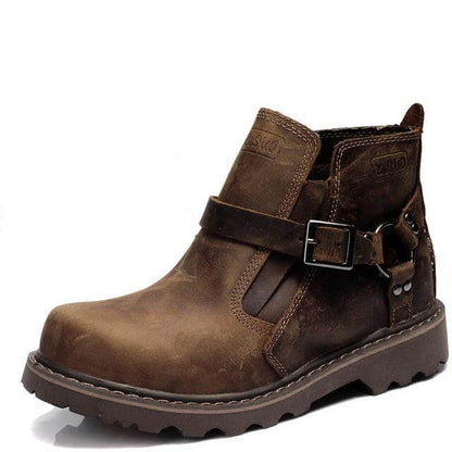 Classic Men's Leather Ankle Boots