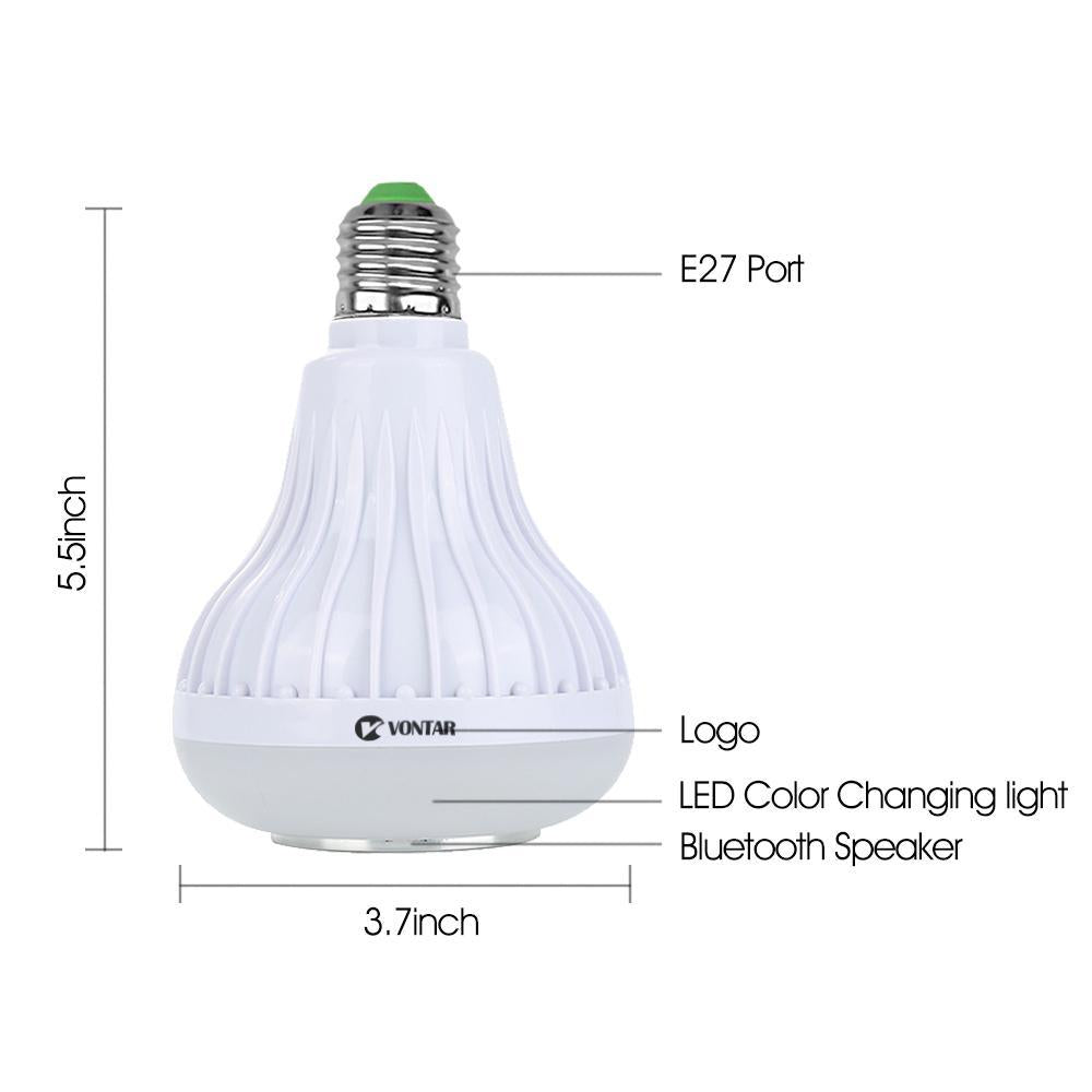 Color Changing LED Bulb Speaker