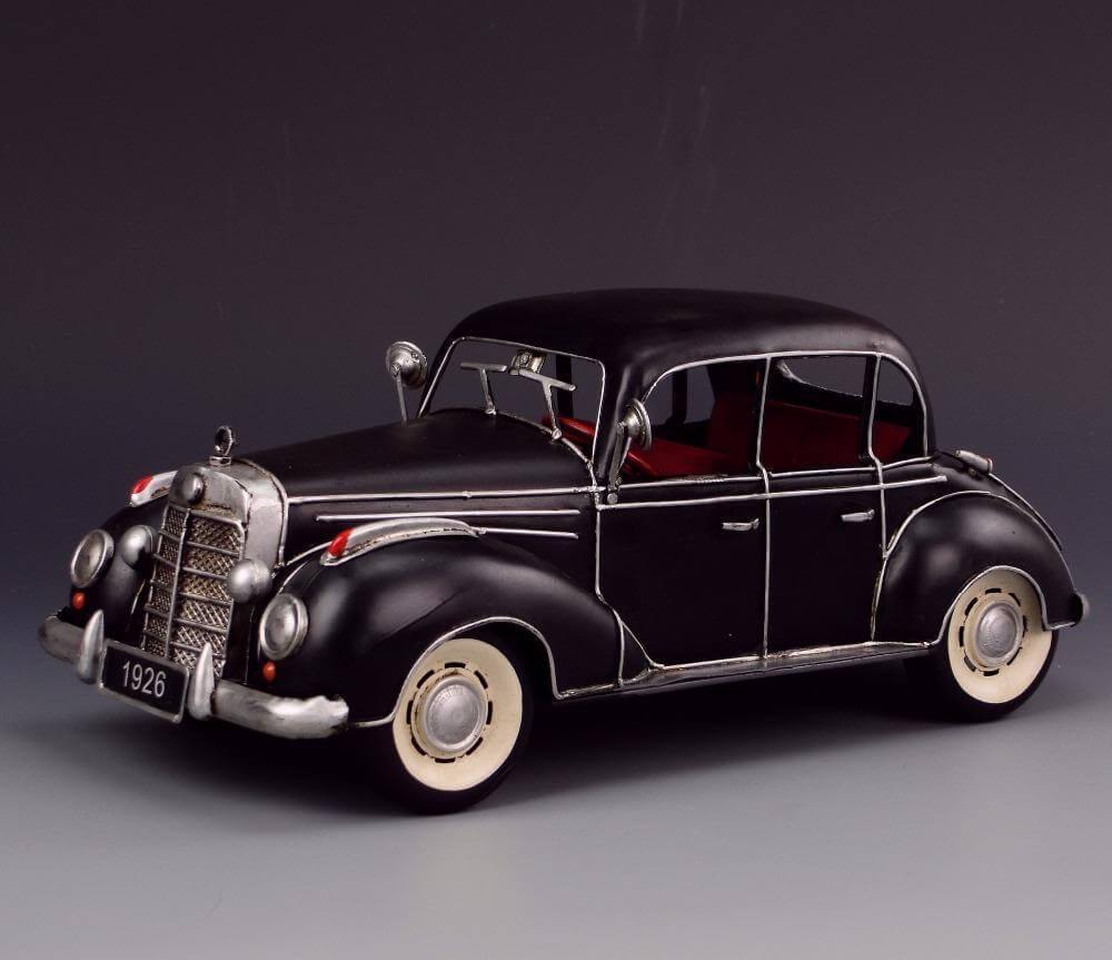 Unique Metal Retro Car Ornament for Home Decor - Pexav