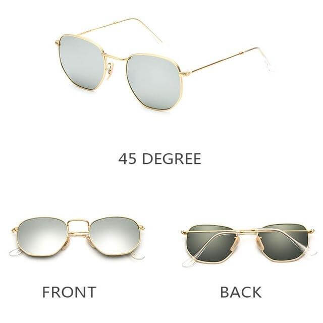 Classic Mirror Shade Aviator Sunglasses