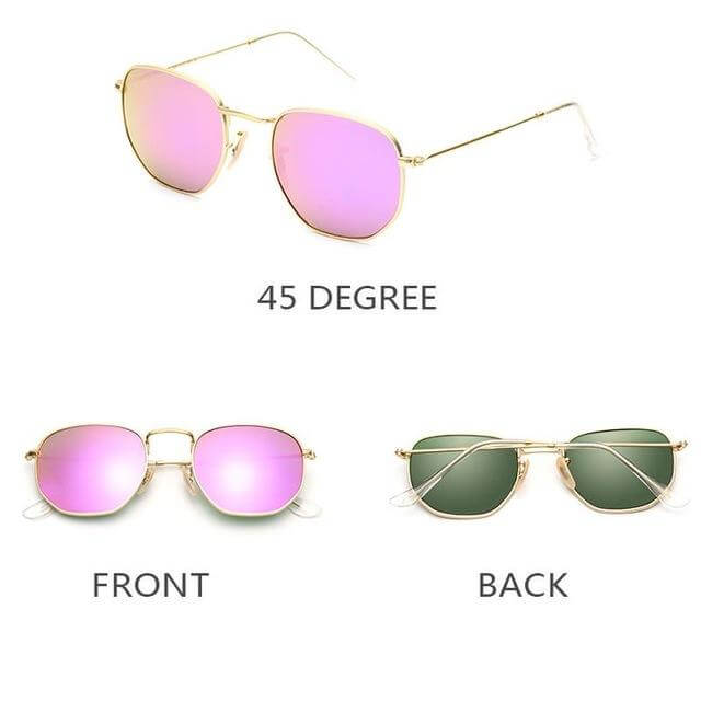 Classic Mirror Shade Aviator Sunglasses
