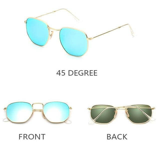 Classic Mirror Shade Aviator Sunglasses