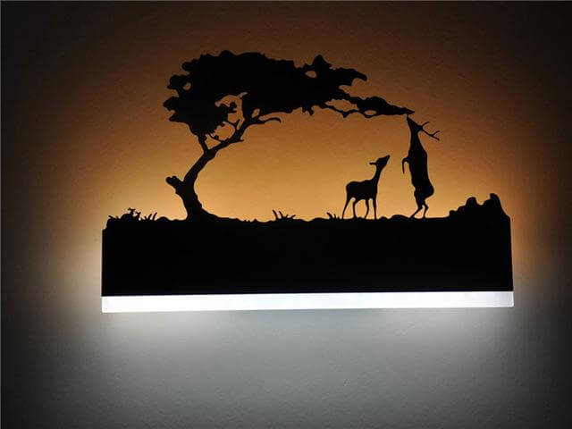 Sleek White Modern LED Wall Lamps