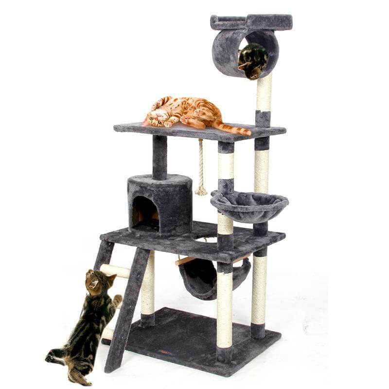 Sturdy Pet Wooden Climber Tower - Pexav