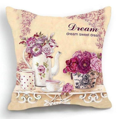 Beautiful Floral Pattern Pillow Cover