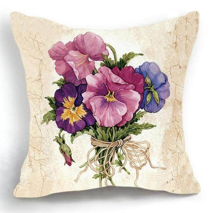 Beautiful Floral Pattern Pillow Cover