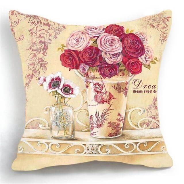 Beautiful Floral Pattern Pillow Cover