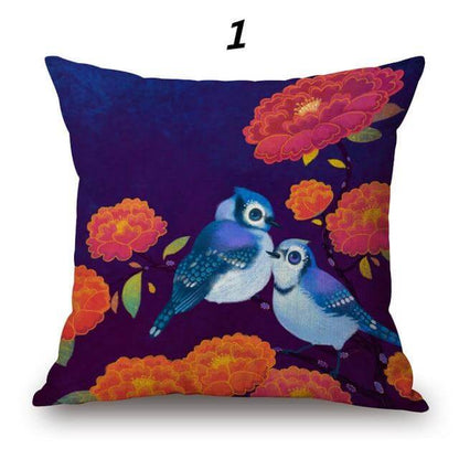 Beautiful Floral Pattern Pillow Cover